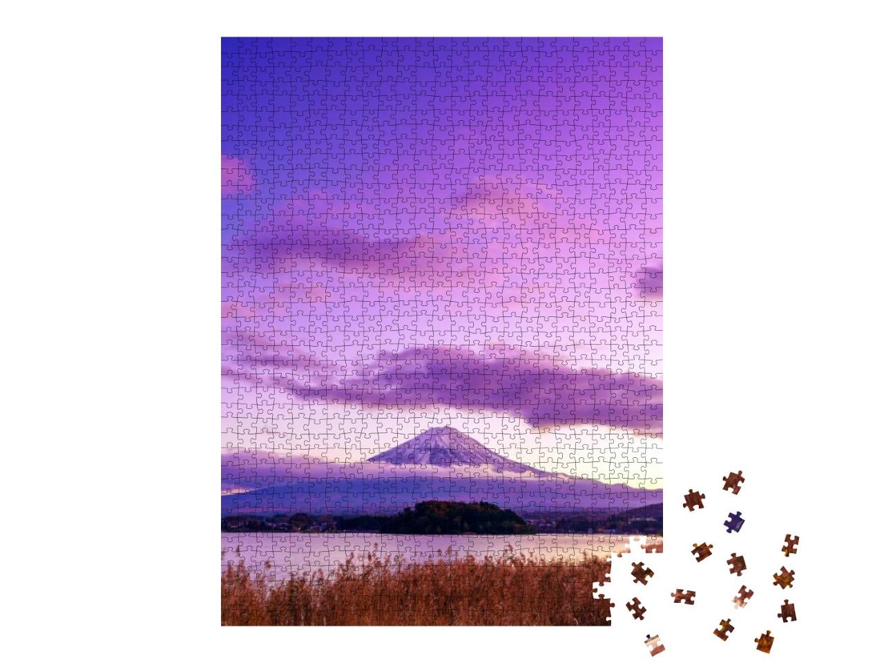 Mt. Fuji or Fujisan Mountain or Mount Fujiyama View from... Jigsaw Puzzle with 1000 pieces