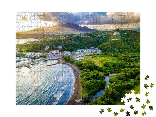Aerial View of a Marina in Puerto Plata Dominican Republi... Jigsaw Puzzle with 1000 pieces