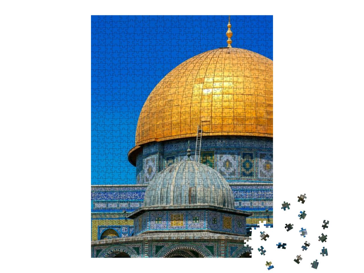 The Dome of the Rock on the Temple Mount in Jerusalem... Jigsaw Puzzle with 1000 pieces
