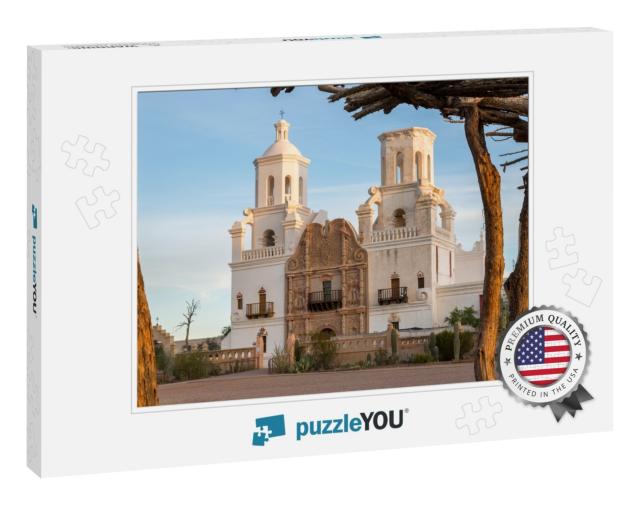 San Xavier Del Bac in Tucson Arizona... Jigsaw Puzzle