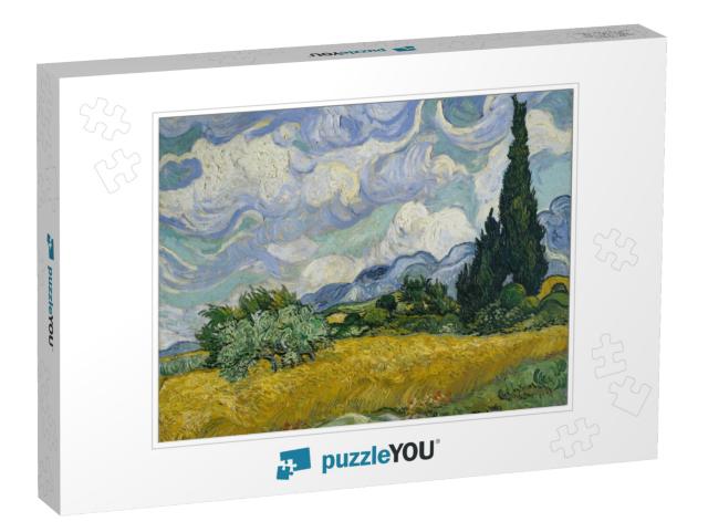 Wheat Field with Cypresses, by Vincent Van Gogh, 1889, Du... Jigsaw Puzzle