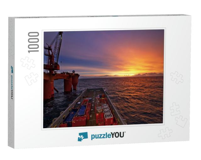 North Sea, Offshore... Jigsaw Puzzle with 1000 pieces