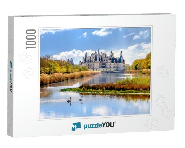 Chambord Castle, Royal Medieval French Castle At Loire Va... Jigsaw Puzzle with 1000 pieces