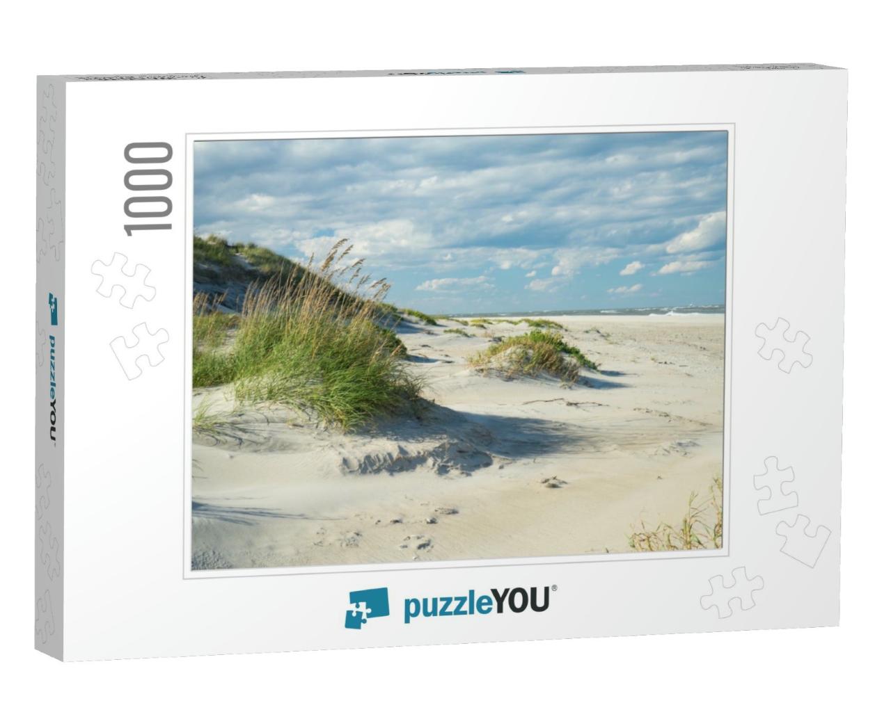 Outer Banks Sand Dunes & Grass Along the Coast of North C... Jigsaw Puzzle with 1000 pieces