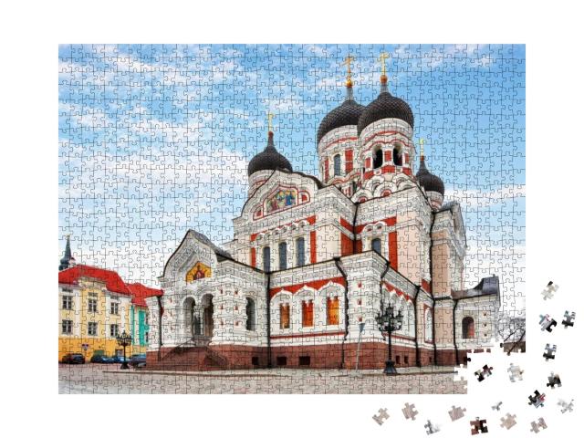 Alexander Nevsky Cathedral in Tallinn Old Town, Estonia... Jigsaw Puzzle with 1000 pieces
