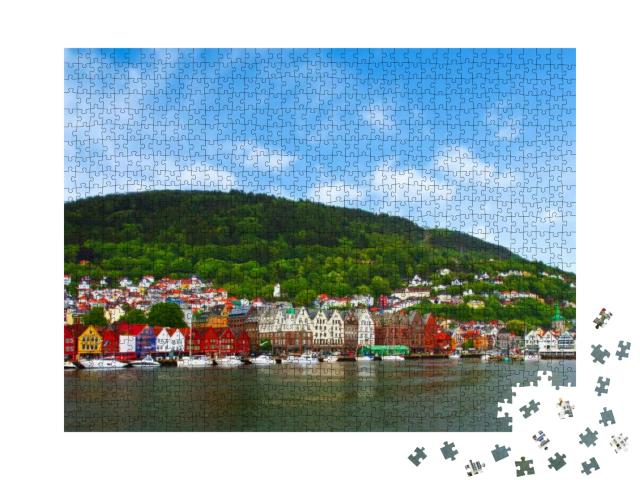 City of Bergen, Norway... Jigsaw Puzzle with 1000 pieces