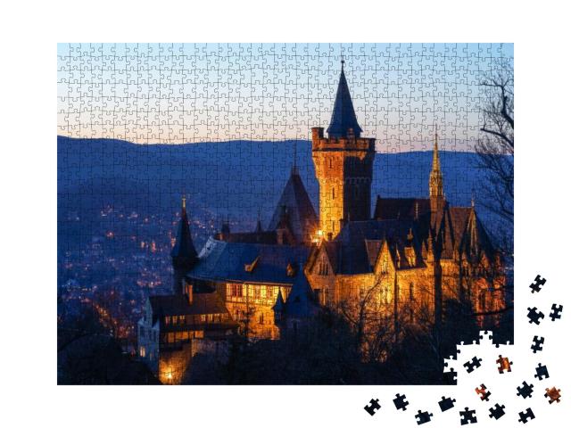 The Castle in Wernigerode, Germany... Jigsaw Puzzle with 1000 pieces