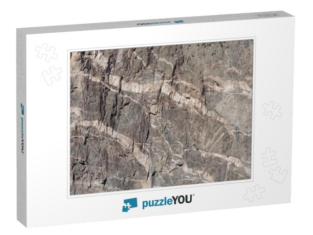 Closeup of Painted Wall in Black Canyon of the Gunnison N... Jigsaw Puzzle