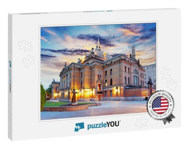 Oslo - National Theater, Norway... Jigsaw Puzzle