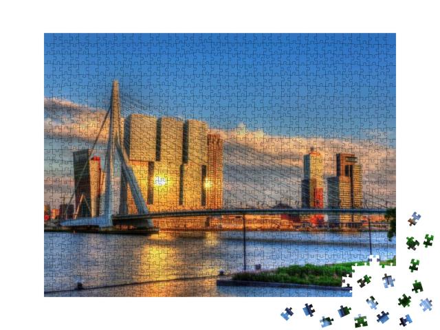 View of Rotterdam - Netherlands... Jigsaw Puzzle with 1000 pieces