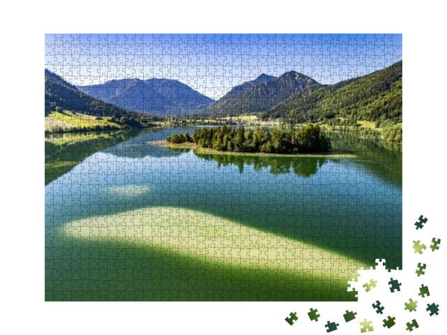 Lake Schliersee in Bavaria - Germany... Jigsaw Puzzle with 1000 pieces