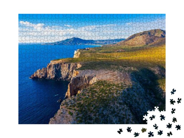 Island of Sardinia, Western Mediterranean Rugged Coast, I... Jigsaw Puzzle with 1000 pieces