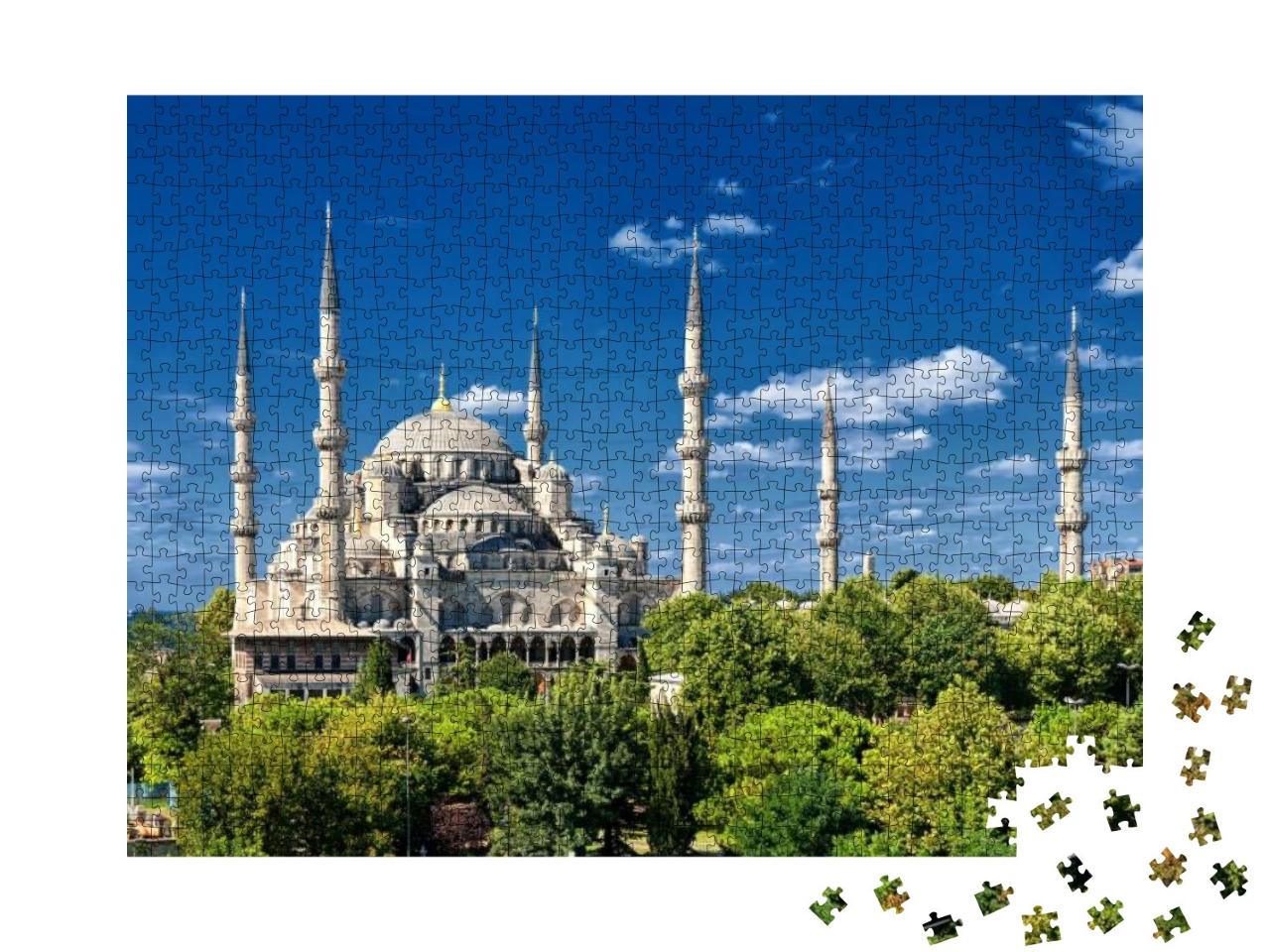 Blue Mosque, Istanbul, Turkey... Jigsaw Puzzle with 1000 pieces