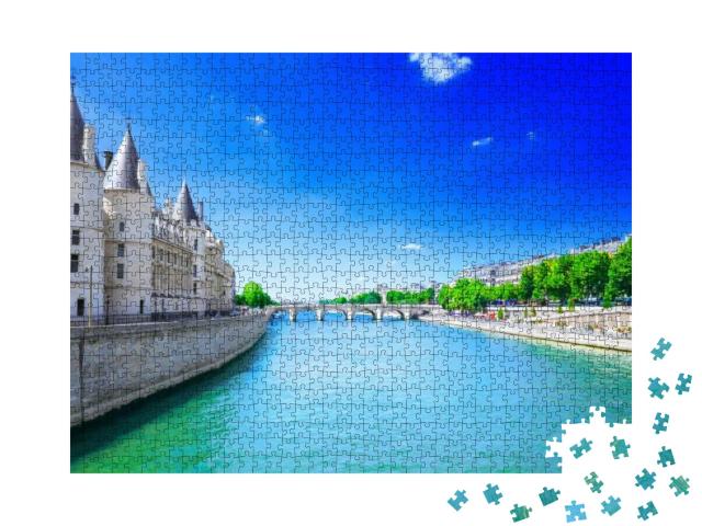 River Seine... Jigsaw Puzzle with 1000 pieces