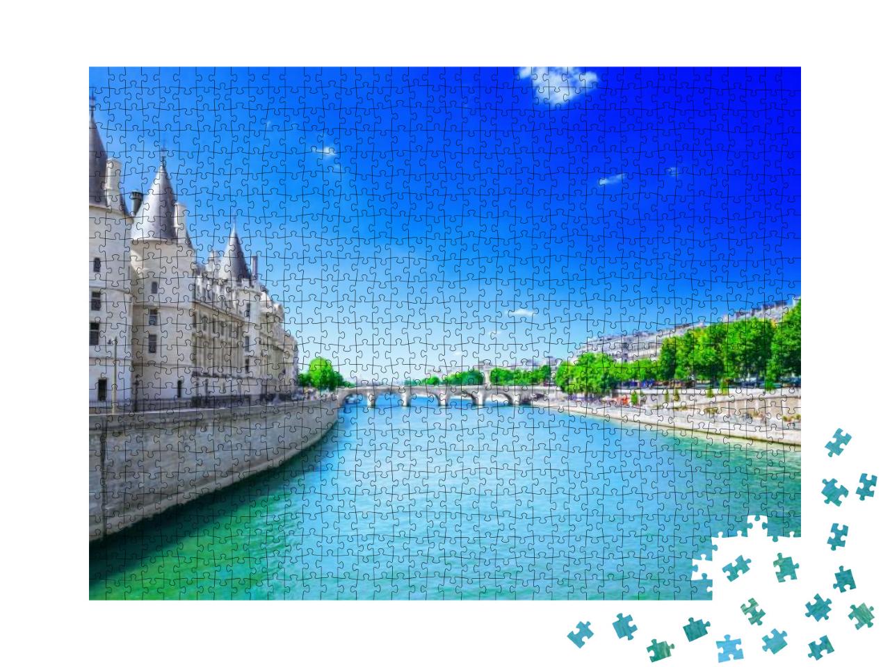 River Seine... Jigsaw Puzzle with 1000 pieces