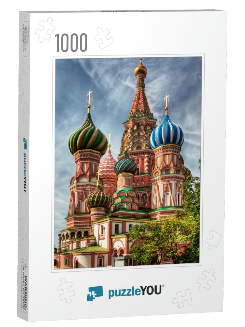 St. Basil Cathedral of the Protection of the Virgin on th... Jigsaw Puzzle with 1000 pieces