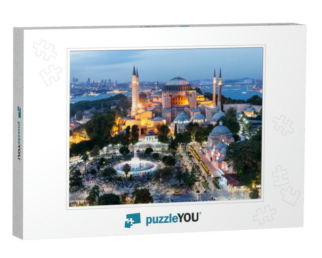 Hagia Sophia in Istanbul. the World Famous Monument of By... Jigsaw Puzzle