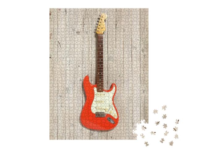 Vintage Electric Guitar, I Had Finished the Head L... Jigsaw Puzzle with 1000 pieces