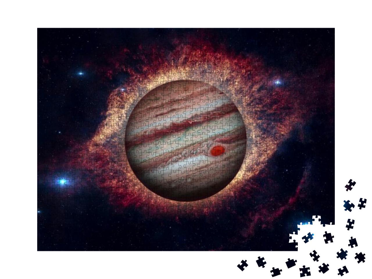 Solar System - Jupiter. It is the Fifth Planet from the S... Jigsaw Puzzle with 1000 pieces