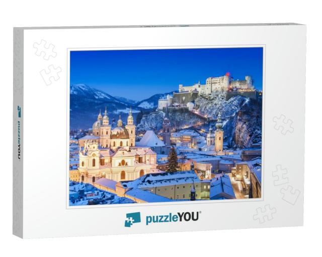 Beautiful View of the Historic City of Salzburg with Fest... Jigsaw Puzzle