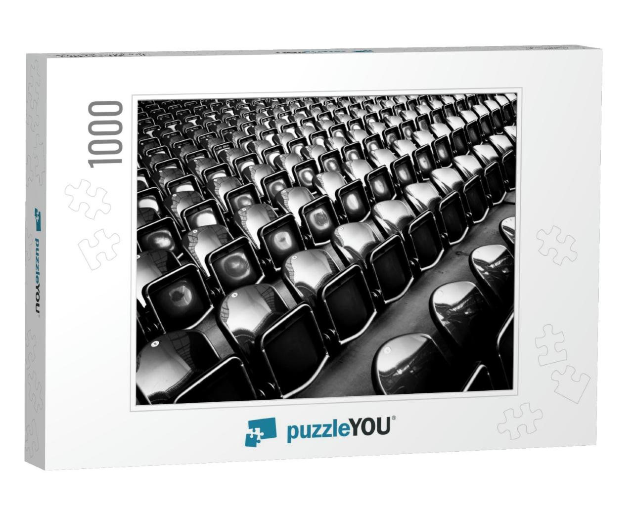 Rows of Seats in a Soccer Stadium Are Clean & Expressive... Jigsaw Puzzle with 1000 pieces
