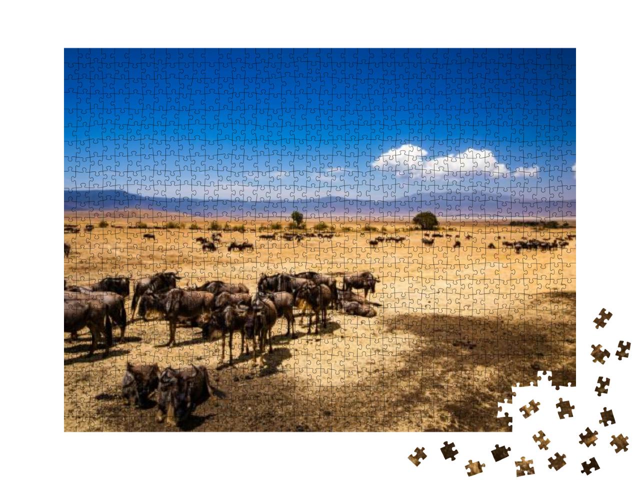 Ngorongoro Crater in Tanzania... Jigsaw Puzzle with 1000 pieces