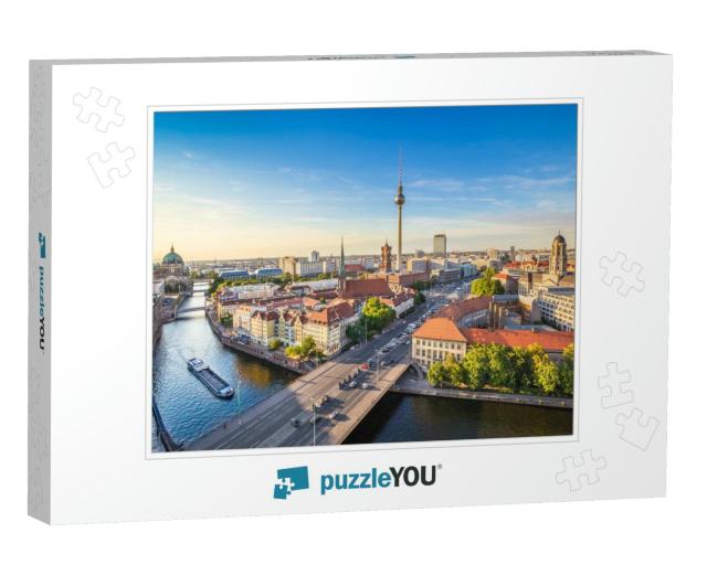 Aerial View of Berlin Skyline & Spree River in Beautiful... Jigsaw Puzzle