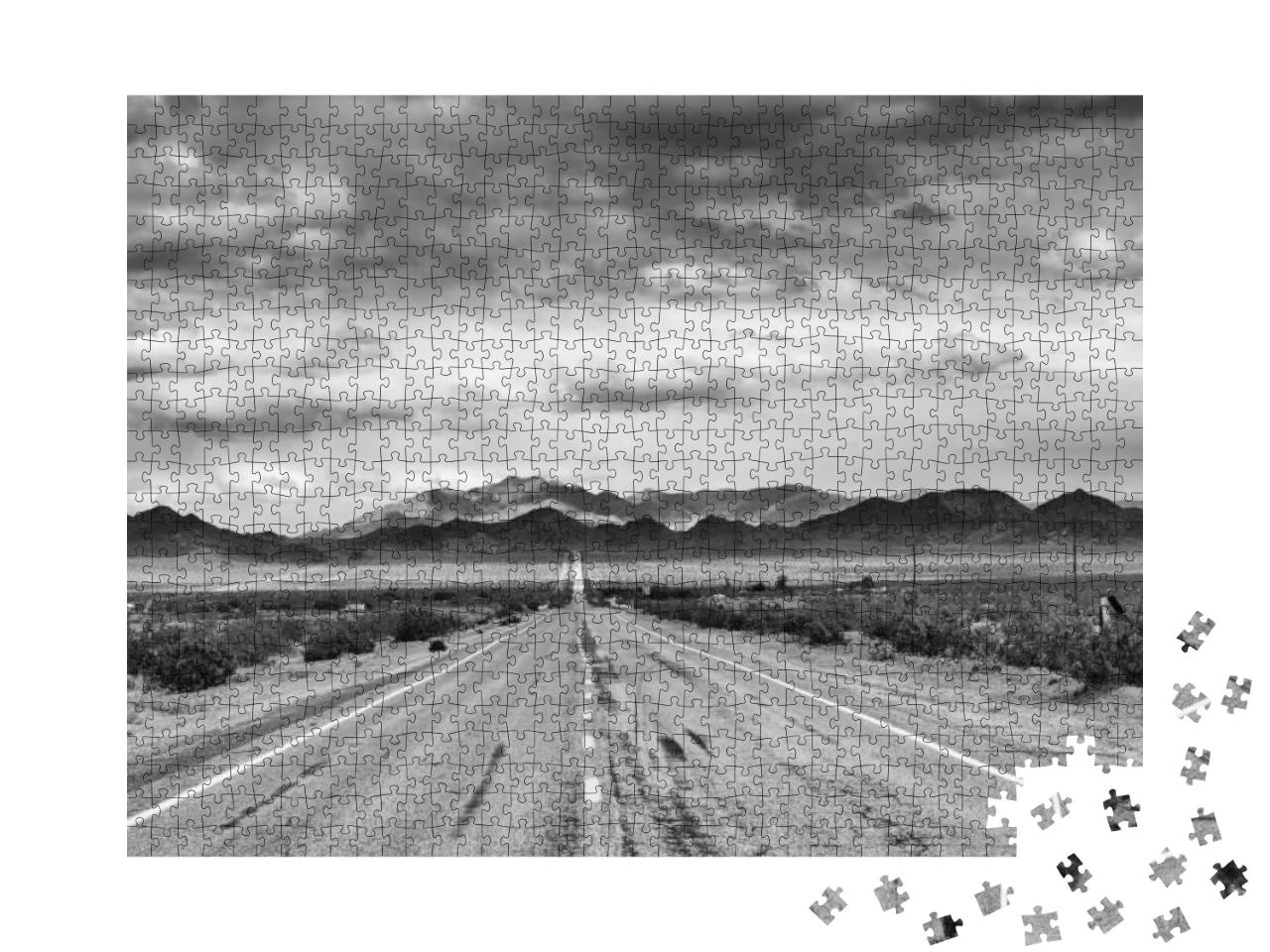 Historic Route 66 in Mojave Desert, Ca... Jigsaw Puzzle with 1000 pieces