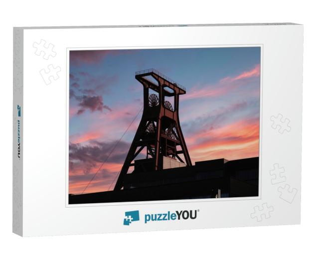 The Winding Tower of the Zollverein Colliery in Essen - G... Jigsaw Puzzle