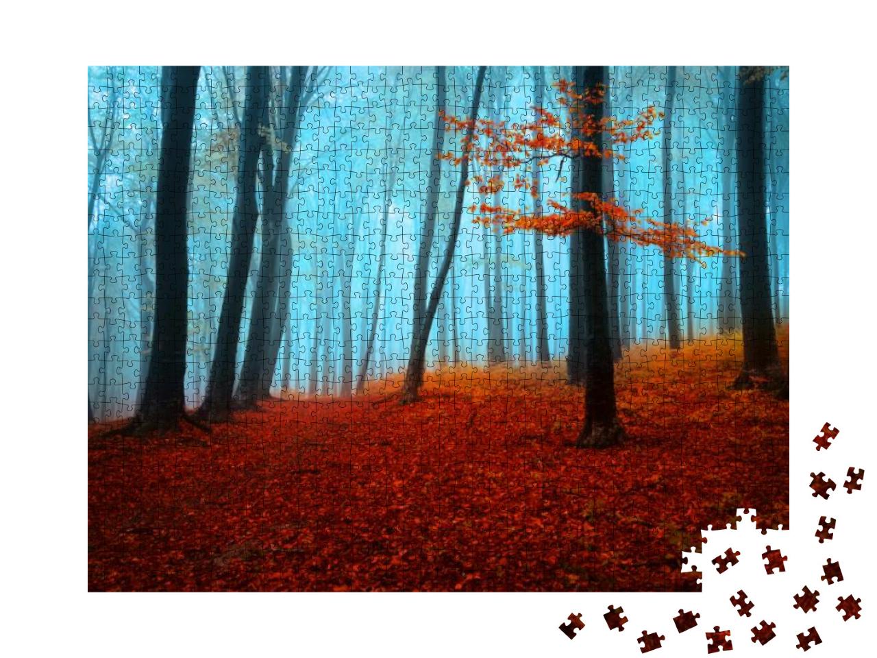Autumn Day Into the Forest... Jigsaw Puzzle with 1000 pieces