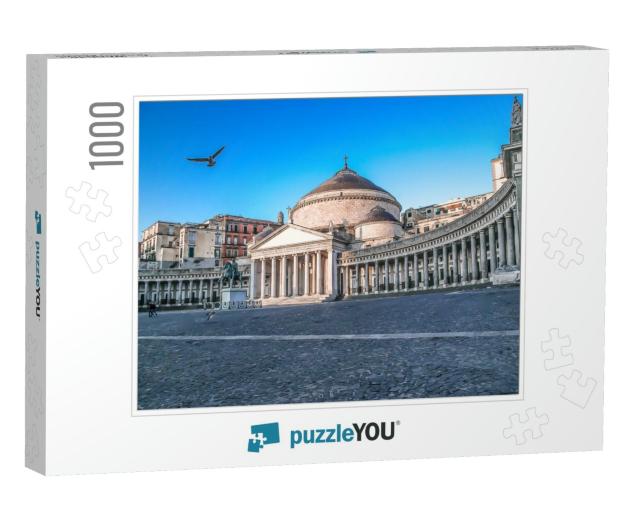 View of Piazza Del Plebiscito, Naples, Italy... Jigsaw Puzzle with 1000 pieces