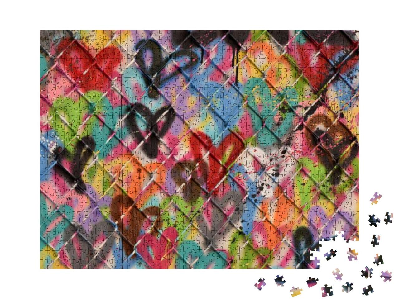Abstract Spray Paint Texture Background... Jigsaw Puzzle with 1000 pieces