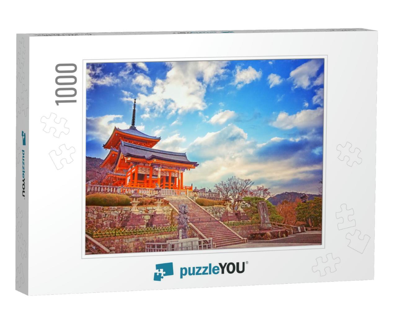 Kiyomizu-Dera Temple Grounds Under the Sunset Light, Kyot... Jigsaw Puzzle with 1000 pieces