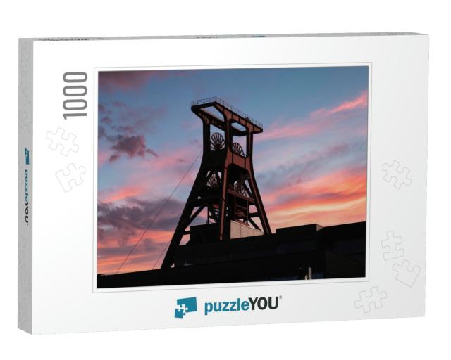 The Winding Tower of the Zollverein Colliery in Essen - G... Jigsaw Puzzle with 1000 pieces