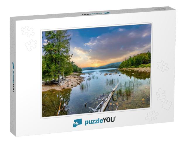 Scenic Lake Jordan in Arcadia National Park, Bar Harbor... Jigsaw Puzzle