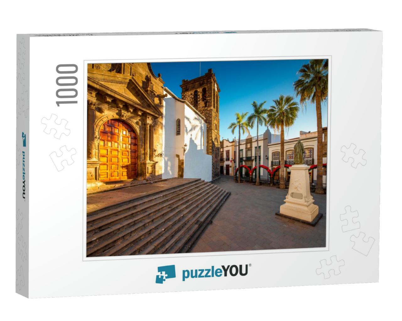 Central Square in Old Town with Salvador Church & Monumen... Jigsaw Puzzle with 1000 pieces