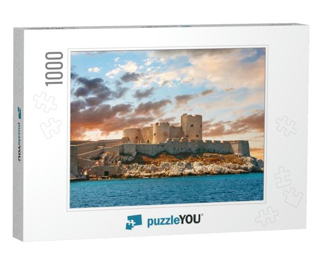 Fantastic Sunset Over Famous If Castle, Chateau Dif, Mars... Jigsaw Puzzle with 1000 pieces