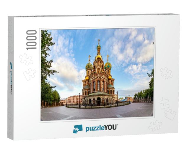 St. Petersburg. Russia. Panorama Cathedral of the Resurre... Jigsaw Puzzle with 1000 pieces