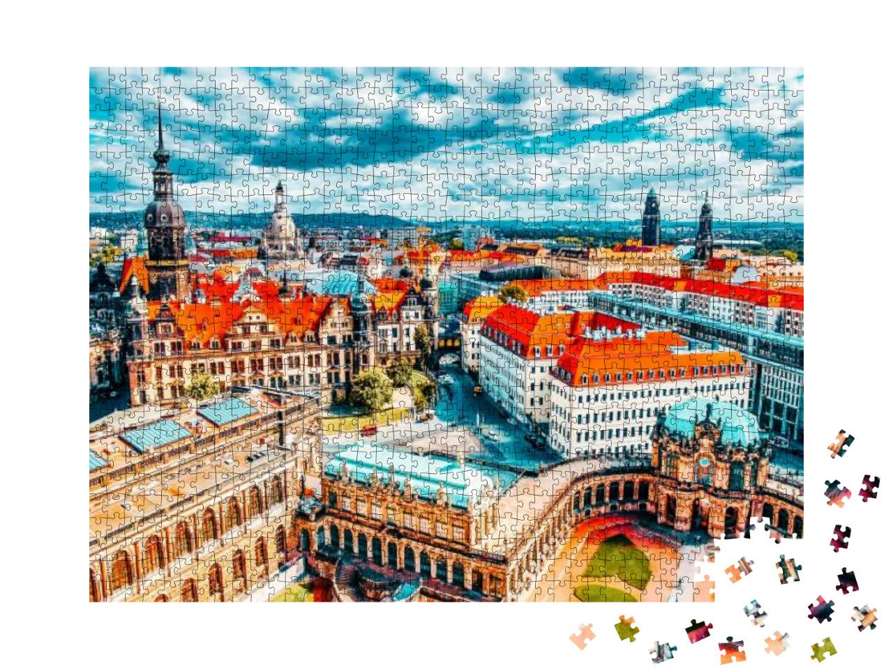 Zwinger Palace Der Dresdner Zwinger Old Masters Picture G... Jigsaw Puzzle with 1000 pieces