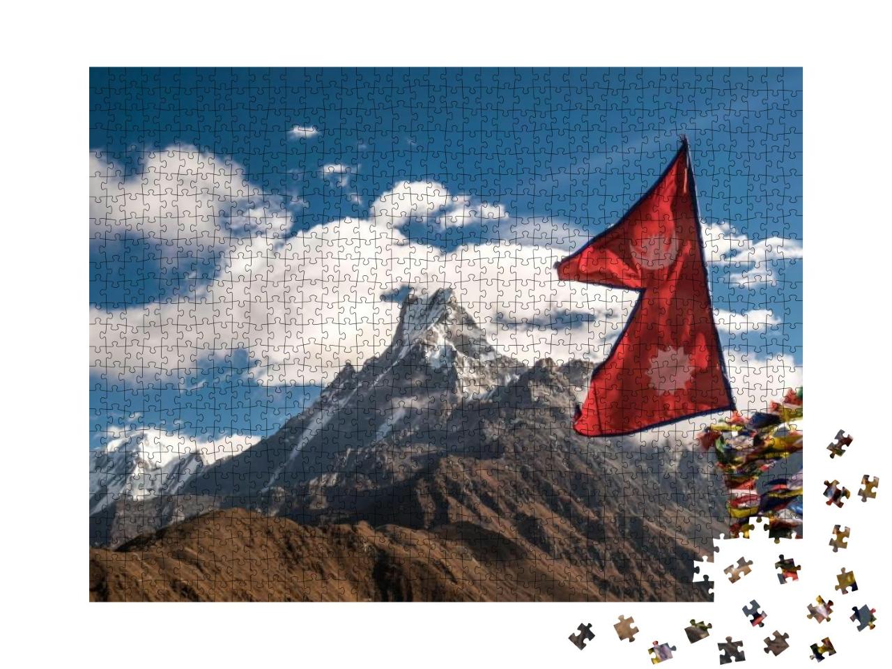 Himalayan Mountain Machapuchare... Jigsaw Puzzle with 1000 pieces