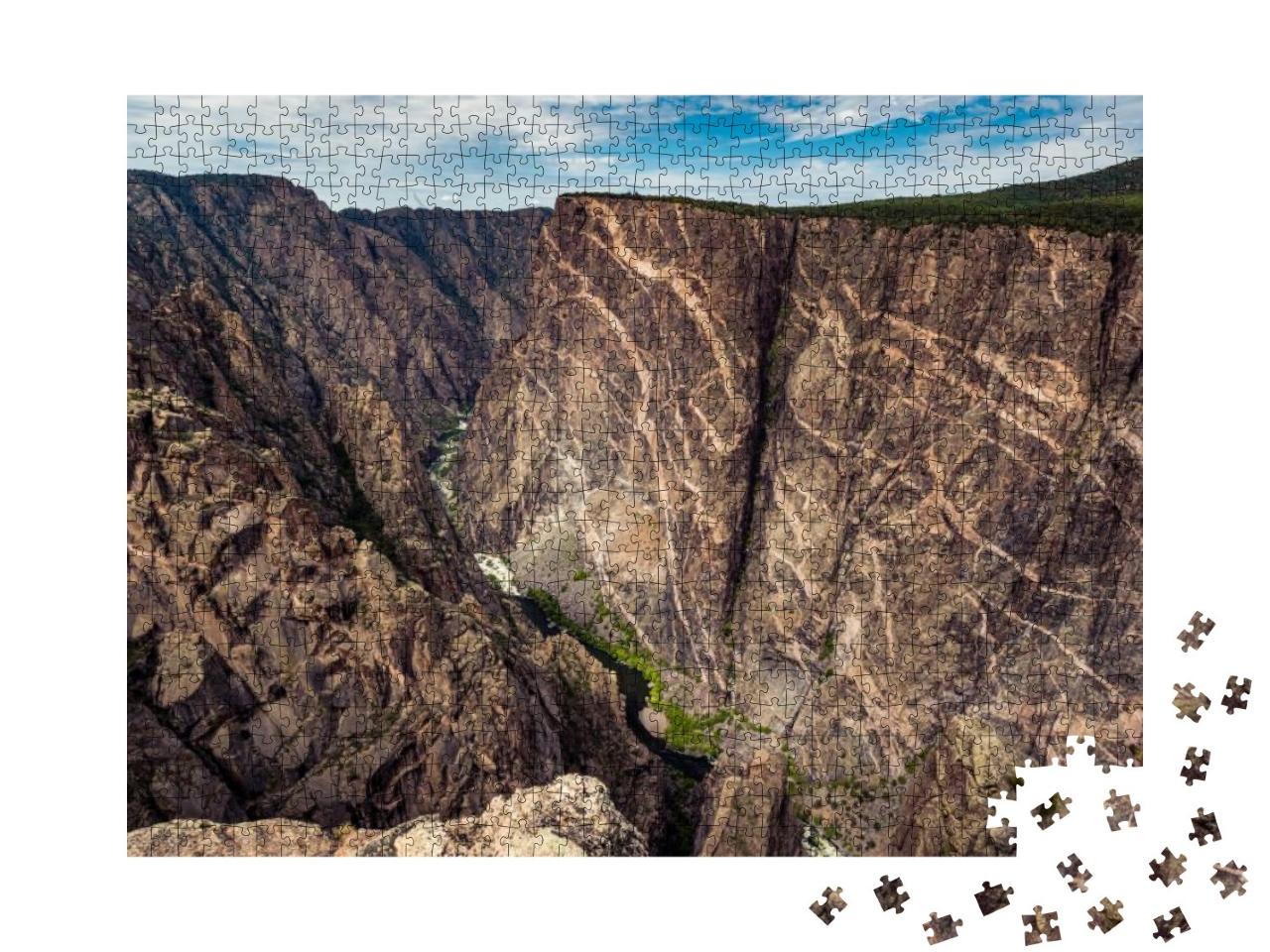Epic Wide Shot of the Painted Wall At Black Canyon of the... Jigsaw Puzzle with 1000 pieces