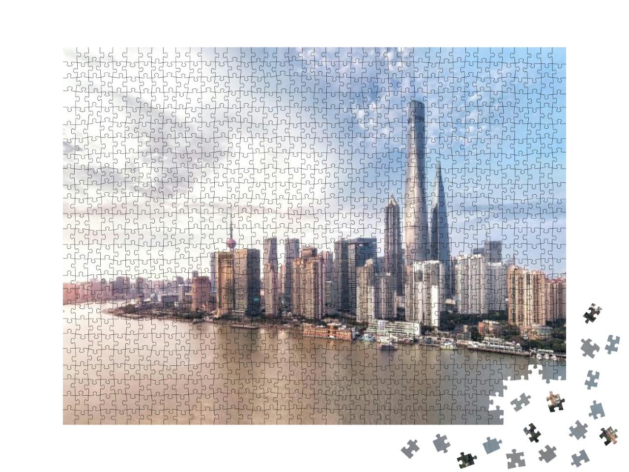 Shanghai Skyline & Cityscape... Jigsaw Puzzle with 1000 pieces