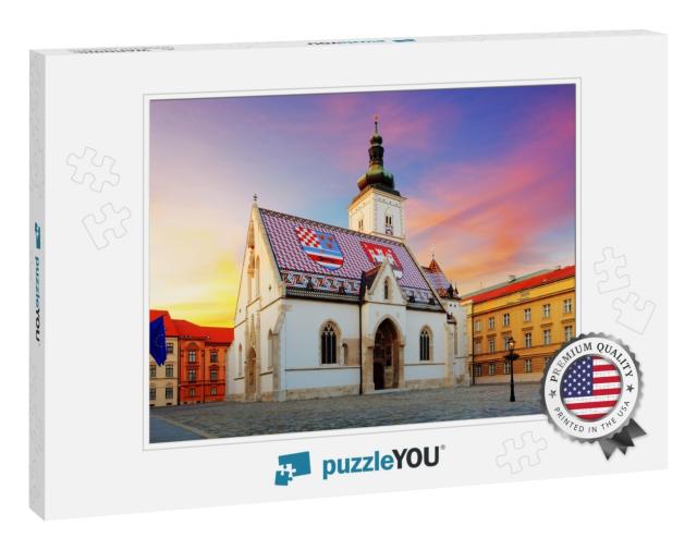 Zagreb Church - St Mark... Jigsaw Puzzle