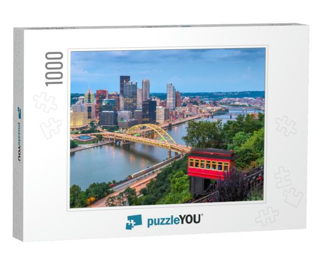 Pittsburgh, Pennsylvania, USA Downtown Skyline with the In... Jigsaw Puzzle with 1000 pieces