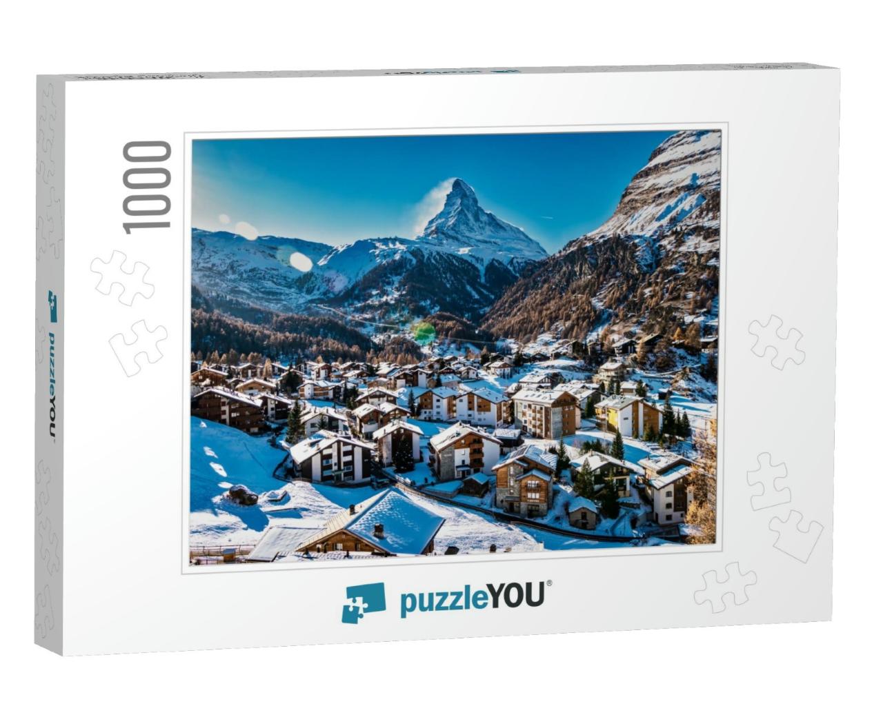 Zermatt & Matterhorn Mountain... Jigsaw Puzzle with 1000 pieces