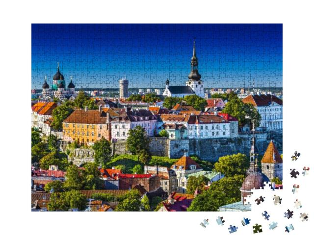 Tallinn, Estonia At the Old City... Jigsaw Puzzle with 1000 pieces