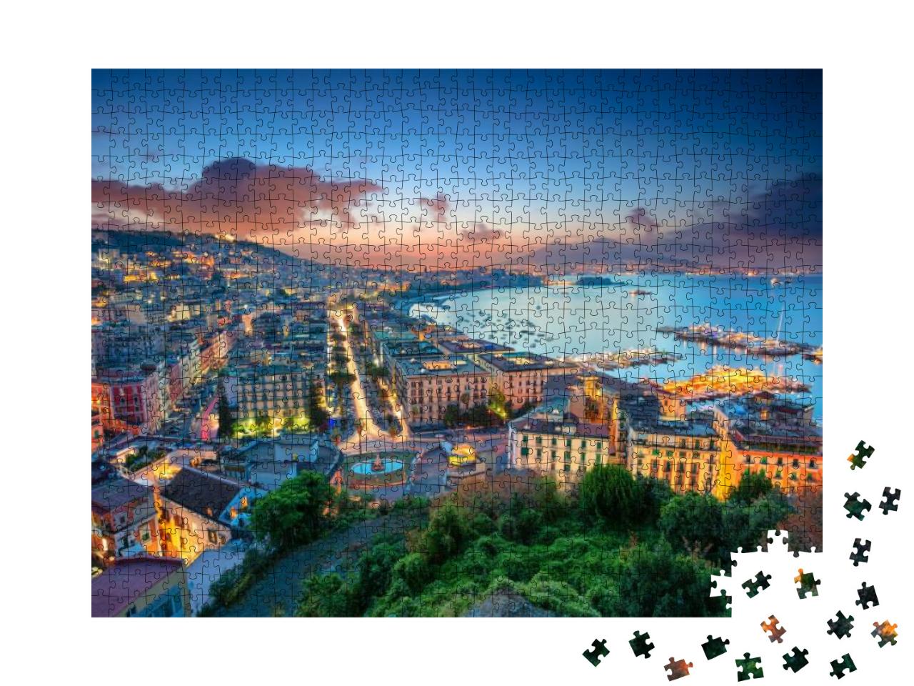 Naples, Italy. Aerial Cityscape Image of Naples, Campania... Jigsaw Puzzle with 1000 pieces