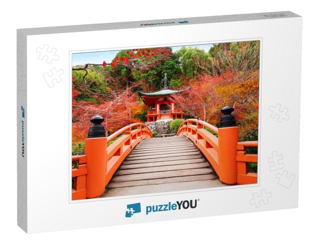 Japanese Autumn Fall. Kyoto Daigoji Temple. Famous Temple... Jigsaw Puzzle