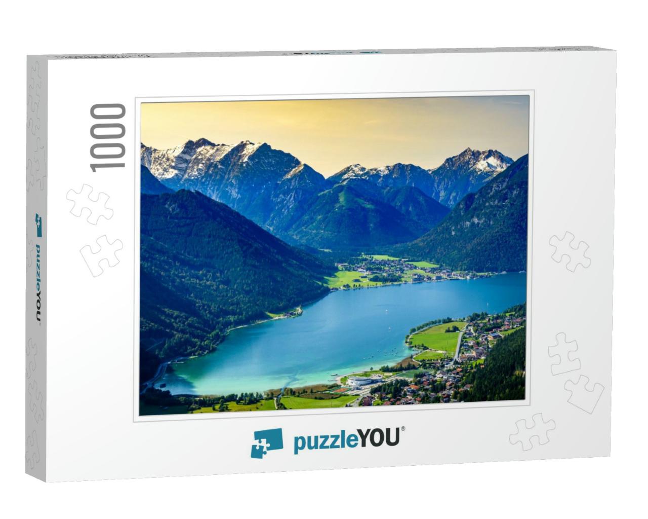 Landscape At the Achensee Lake in Austria - View from Ebe... Jigsaw Puzzle with 1000 pieces