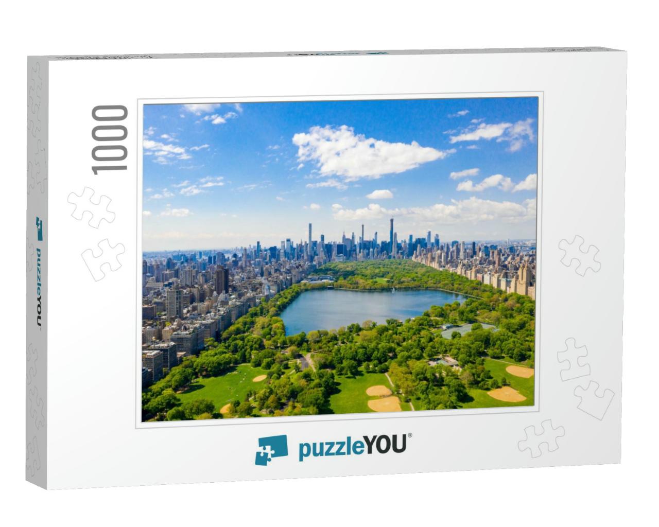 Aerial View of the Central Park in New York with Golf Fie... Jigsaw Puzzle with 1000 pieces
